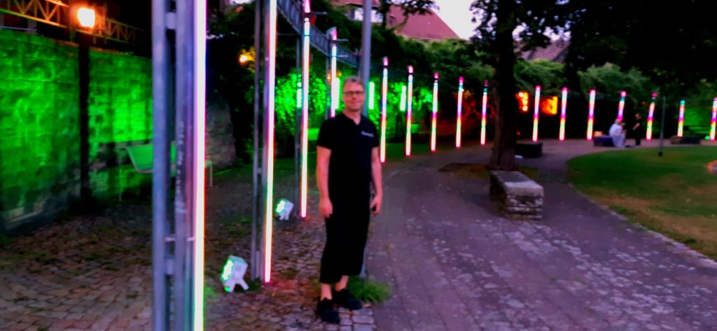 Park Beleuchtung mit Pixel Tubes